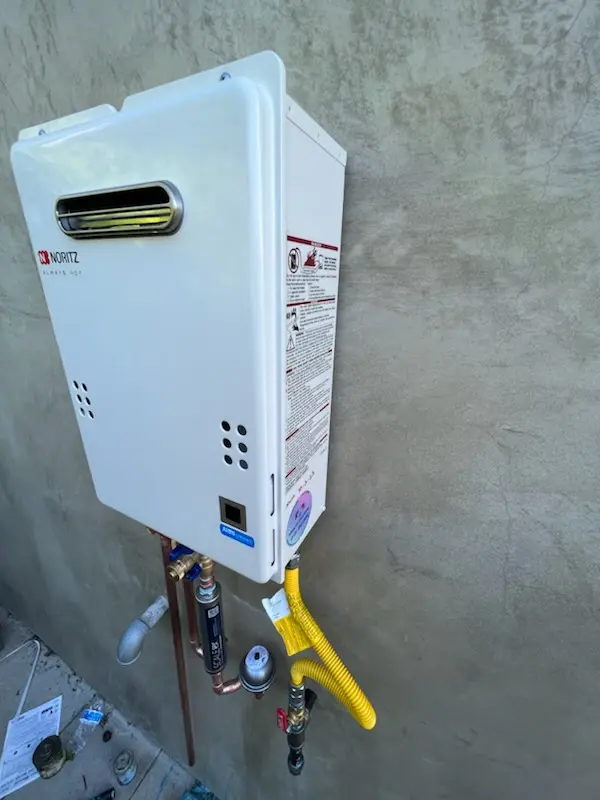 Tankless water heater installation for Northwood Glen homes