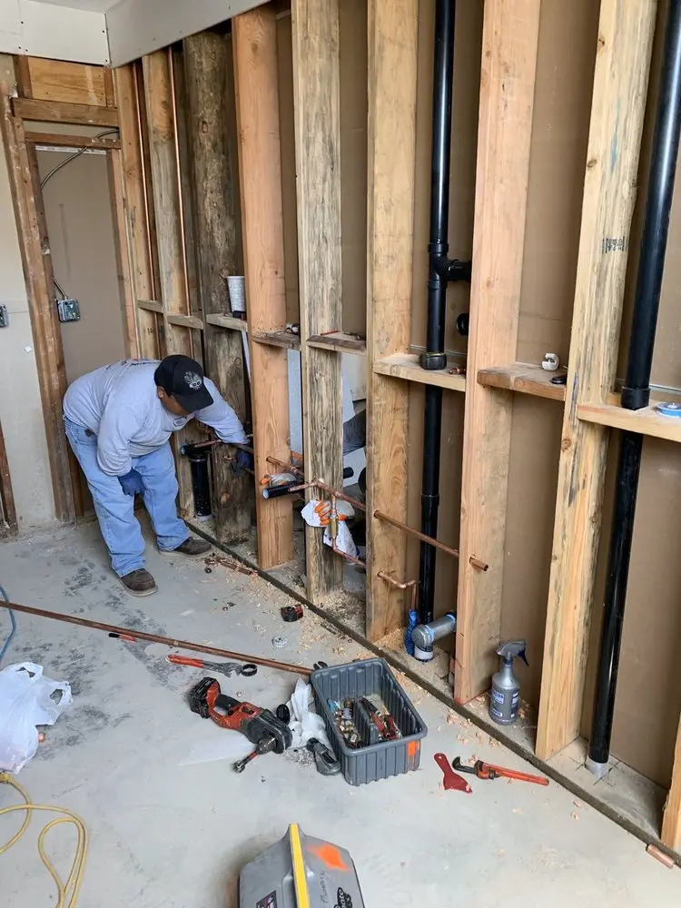 Commercial rough-in plumbing for Water Heater Replacement in Northwood Glen